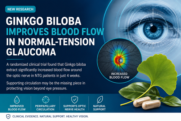 Can Ginkgo Biloba Improve Blood Flow to the Eye in Glaucoma? New Research Suggests It May