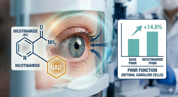 Nicotinamide for Glaucoma: Clinical Study Finds Nicotinamide Improved Retinal Function in Just 12 Weeks